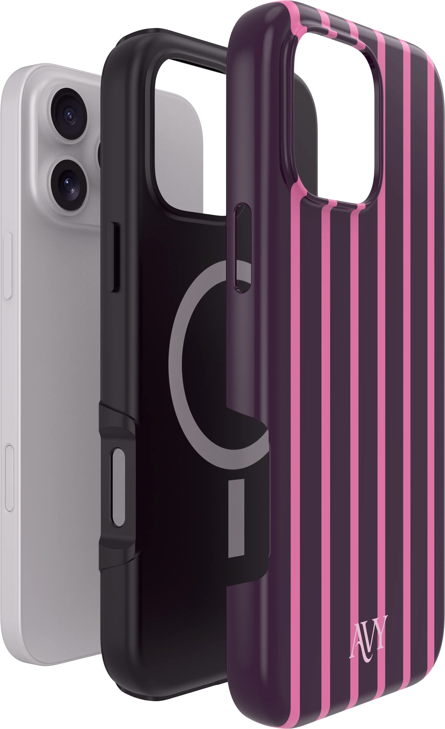 AVY Apple iPhone 16 Pro Hoesje MagSafe Back Cover Cherry Wine afbeelding 8
