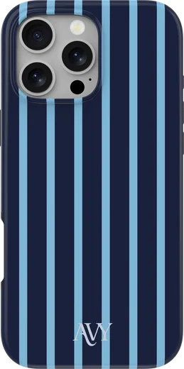 AVY Apple iPhone 16 Pro Hoesje MagSafe Back Cover Blue Society afbeelding 1