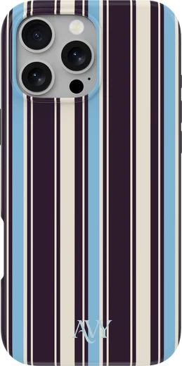 AVY Apple iPhone 16 Pro Hoesje MagSafe Back Cover Oxford Stripe afbeelding 1