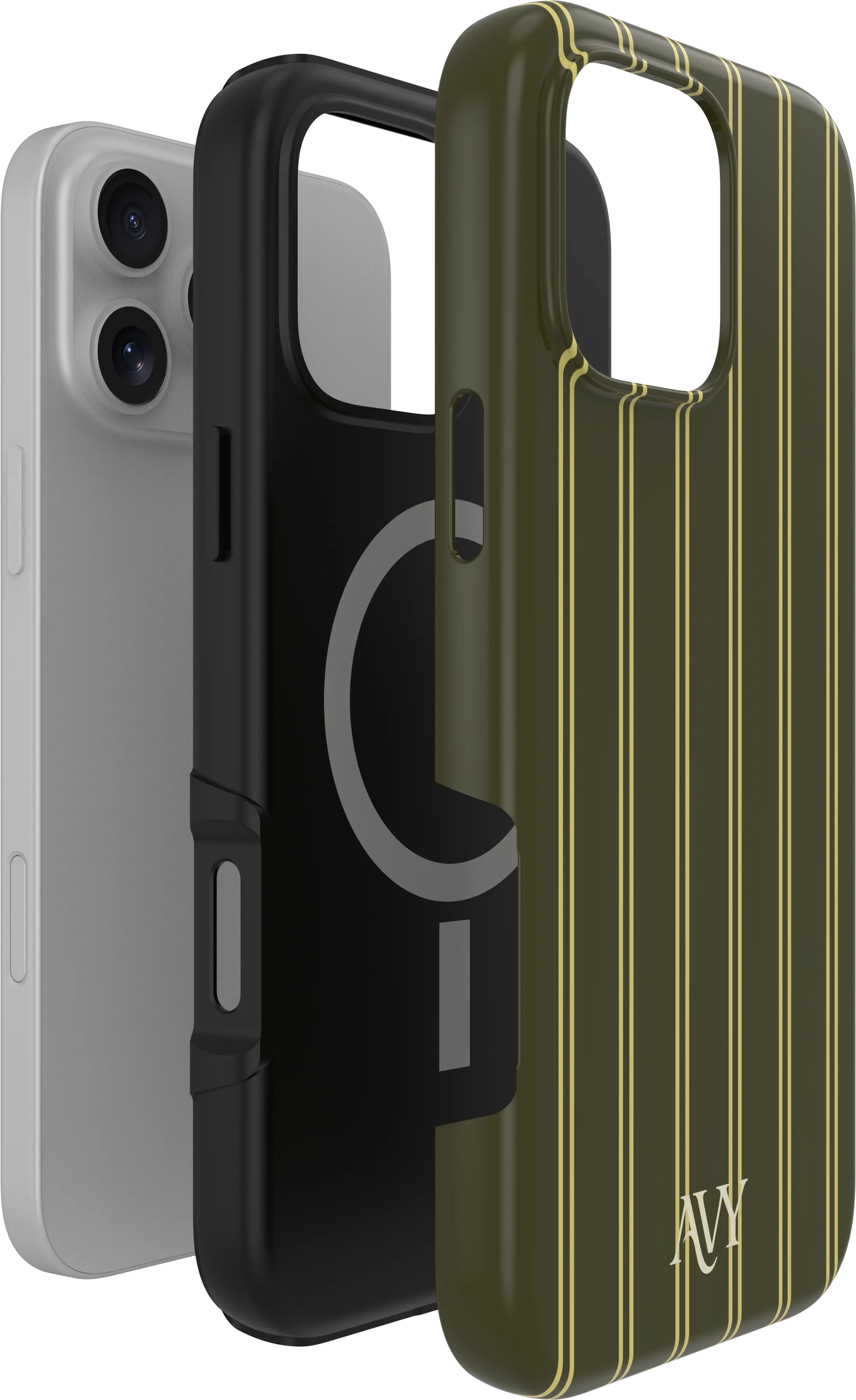 AVY Apple iPhone 16 Pro Max Hoesje MagSafe Back Cover Martini Olive afbeelding 9
