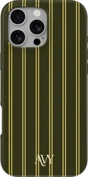 AVY Apple iPhone 16 Pro Max Hoesje MagSafe Back Cover Martini Olive afbeelding