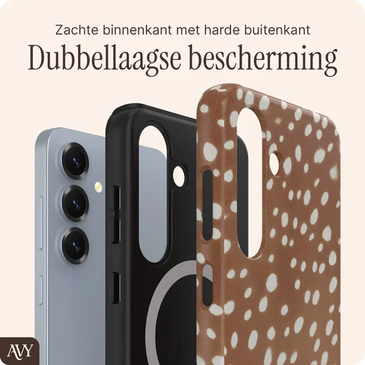 AVY Samsung Galaxy S24 Hoesje MagSafe Back Cover Bambi afbeelding 2