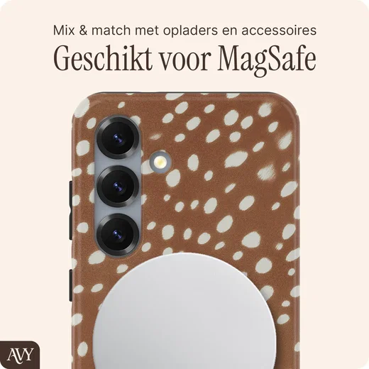 AVY Samsung Galaxy S24 Hoesje MagSafe Back Cover Bambi afbeelding 3