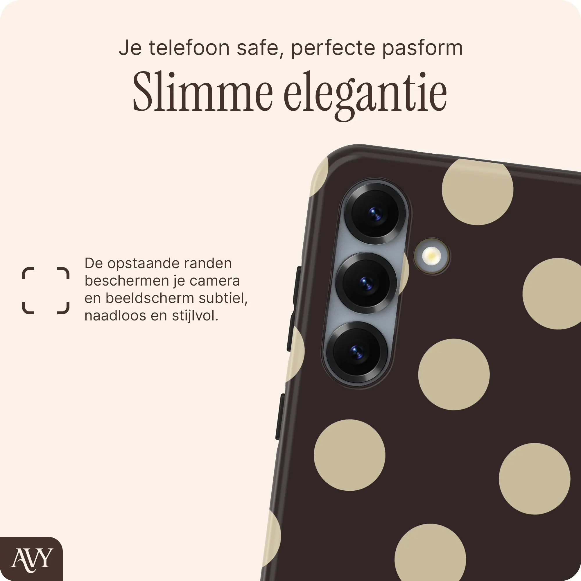 AVY Samsung Galaxy S24 Hoesje MagSafe Back Cover Tiramisu afbeelding 6