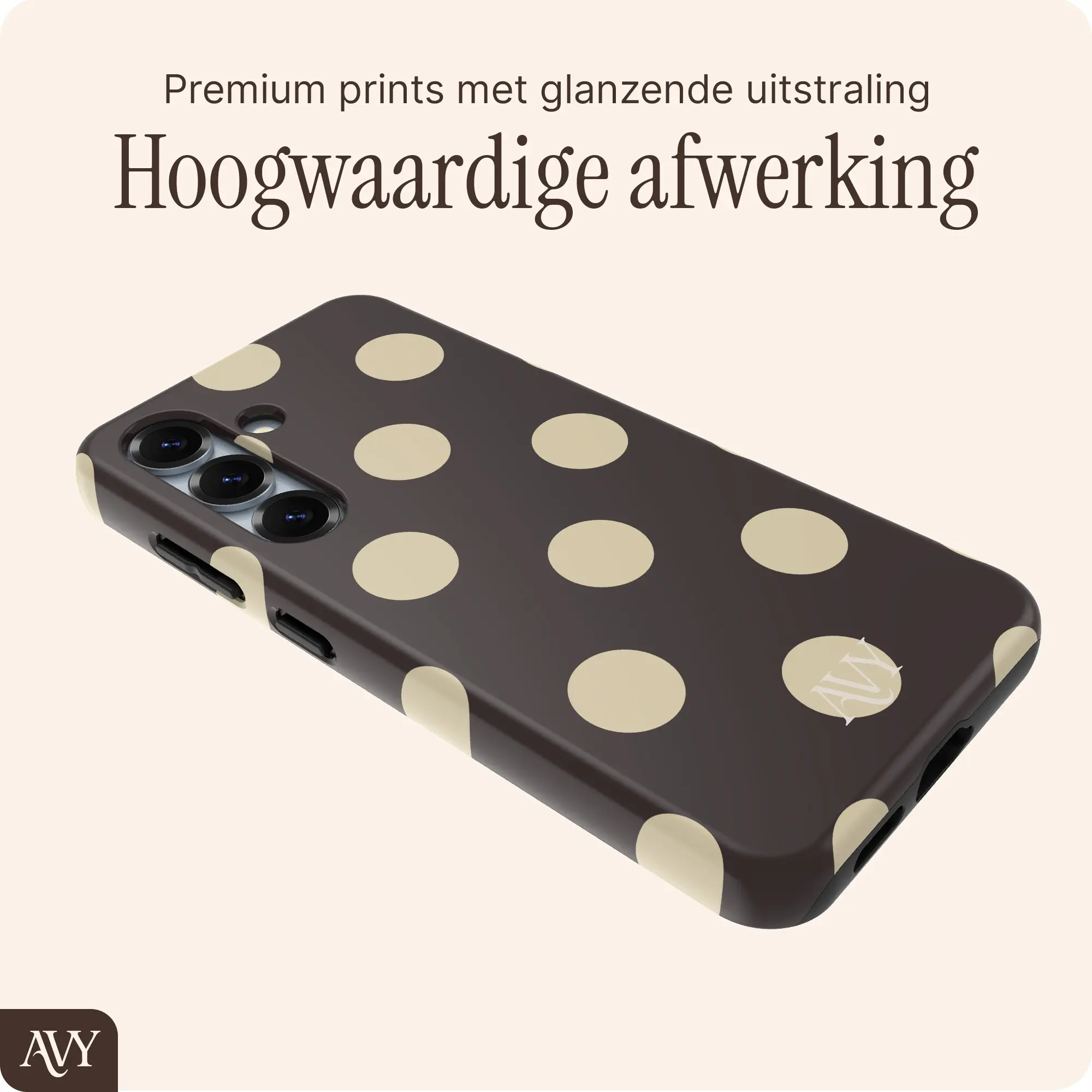 AVY Samsung Galaxy S24 Hoesje MagSafe Back Cover Tiramisu afbeelding 7