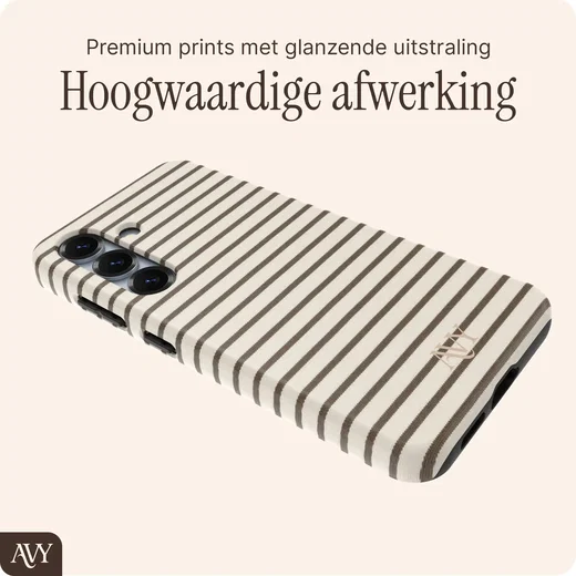 AVY Samsung Galaxy S24 Hoesje MagSafe Back Cover Cafe Creme afbeelding 7