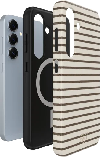 AVY Samsung Galaxy S24 Hoesje MagSafe Back Cover Cafe Creme afbeelding 9