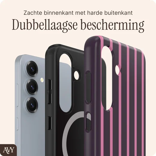 AVY Samsung Galaxy S24 Hoesje MagSafe Back Cover Cherry Wine afbeelding 2