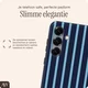 AVY Samsung Galaxy S24 Hoesje MagSafe Back Cover Blue Society afbeelding 6