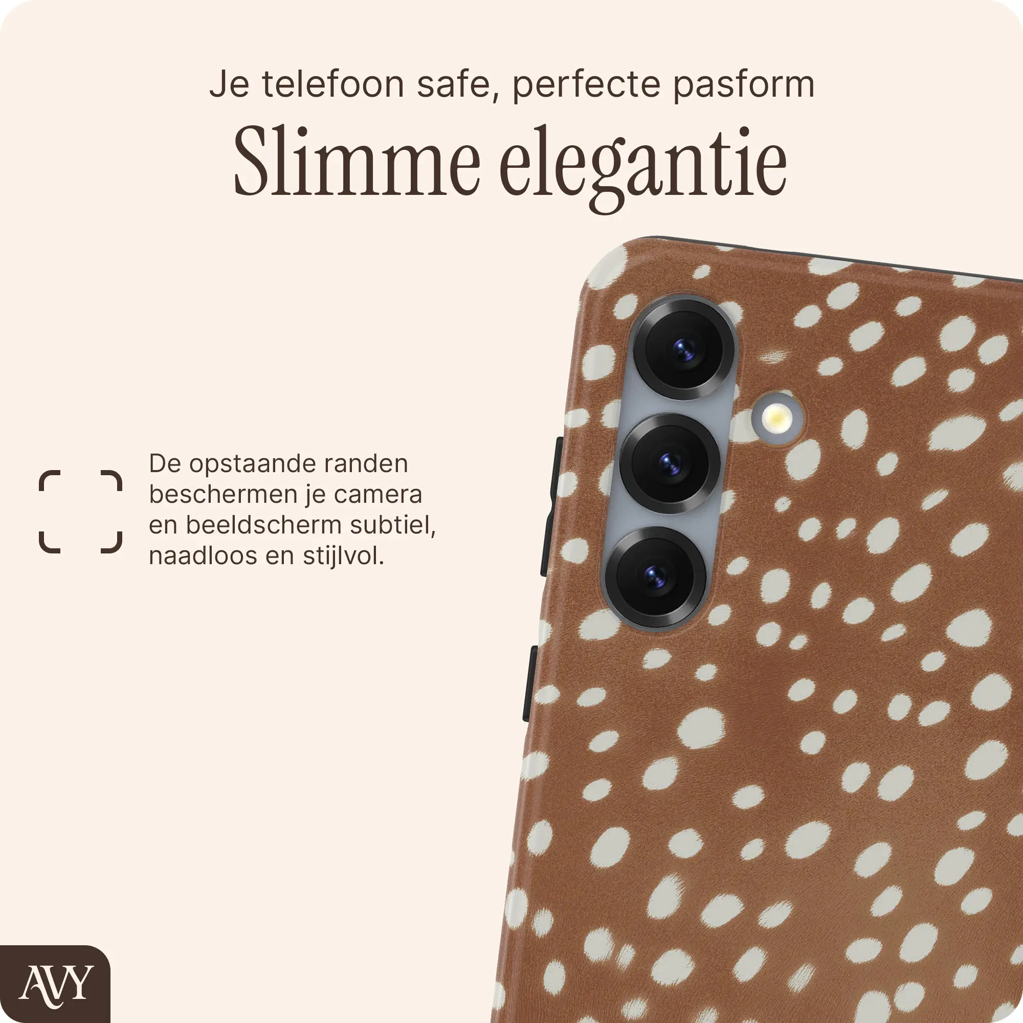 AVY Samsung Galaxy S24 Plus Hoesje MagSafe Back Cover Bambi afbeelding 6