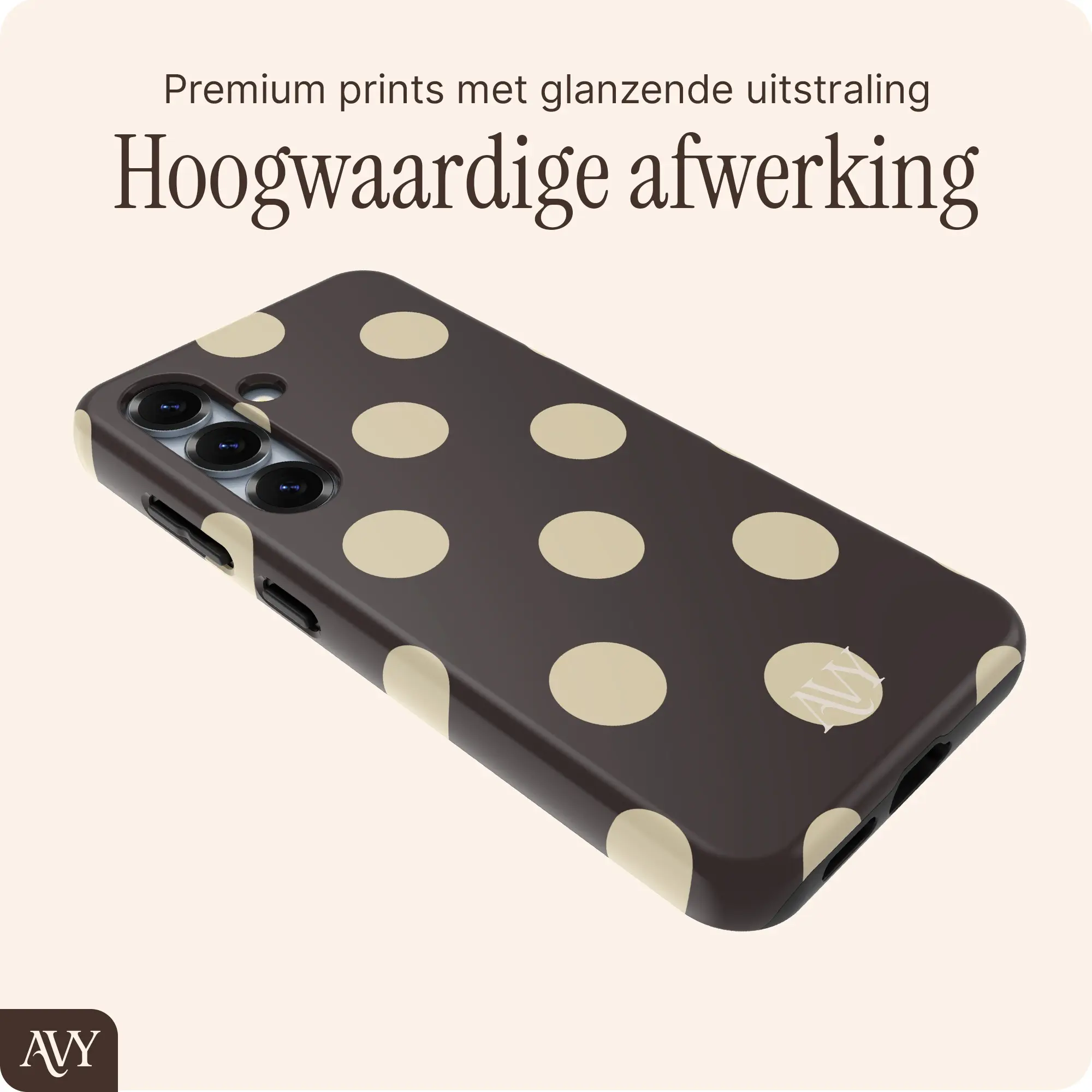 AVY Samsung Galaxy S24 Plus Hoesje MagSafe Back Cover Tiramisu afbeelding 7
