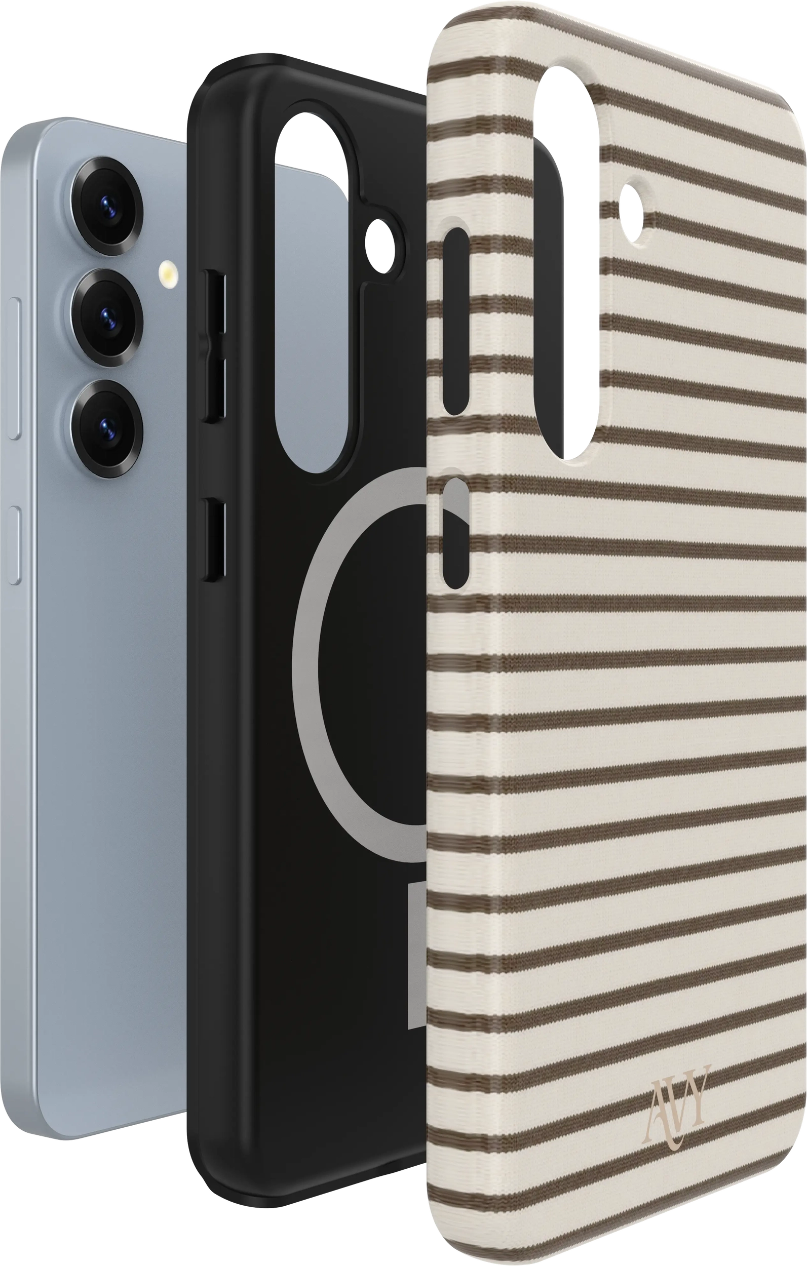 AVY Samsung Galaxy S24 Plus Hoesje MagSafe Back Cover Cafe Creme afbeelding 9