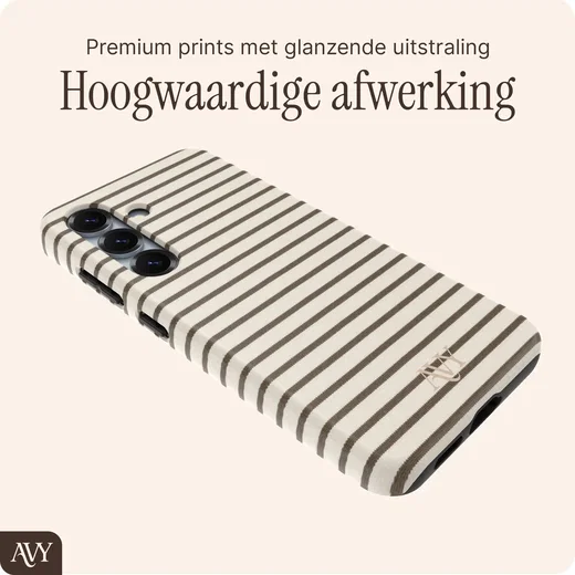AVY Samsung Galaxy S24 Plus Hoesje MagSafe Back Cover Cafe Creme afbeelding 7