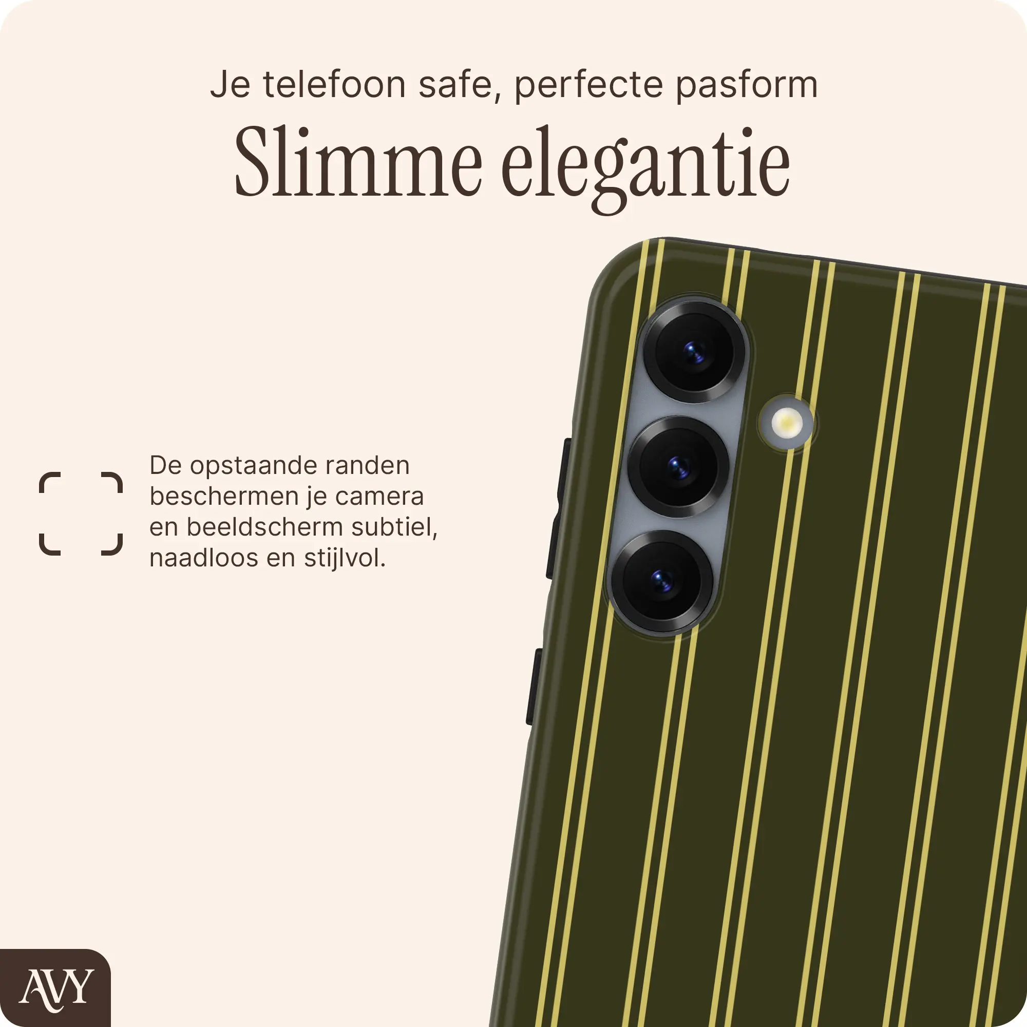 AVY Samsung Galaxy S24 Plus Hoesje MagSafe Back Cover Martini Olive afbeelding 6