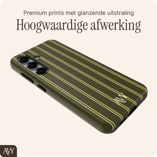 AVY Samsung Galaxy S24 Plus Hoesje MagSafe Back Cover Martini Olive afbeelding 7