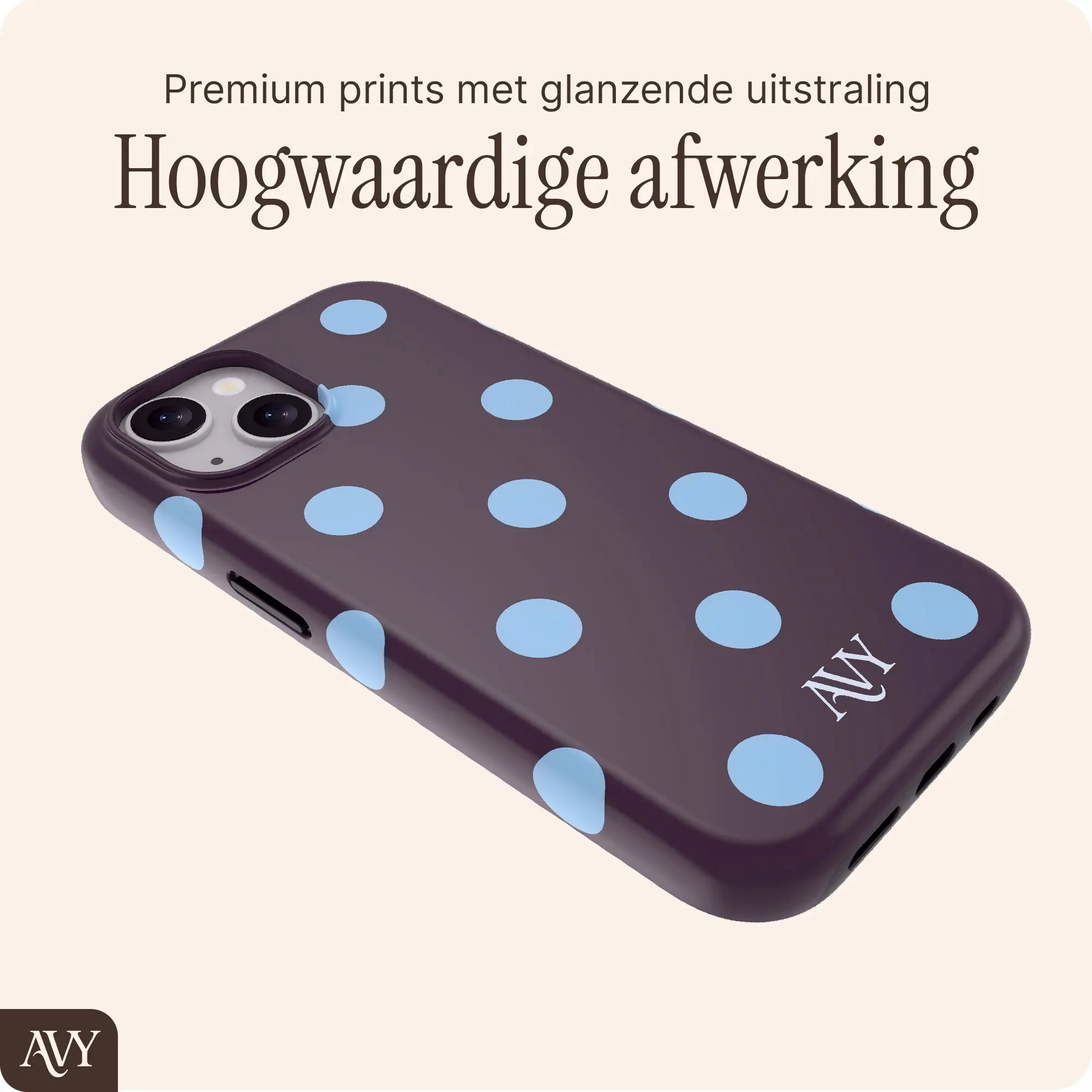 AVY Apple iPhone 15 Hoesje MagSafe Back Cover Blueberry Wine afbeelding 7