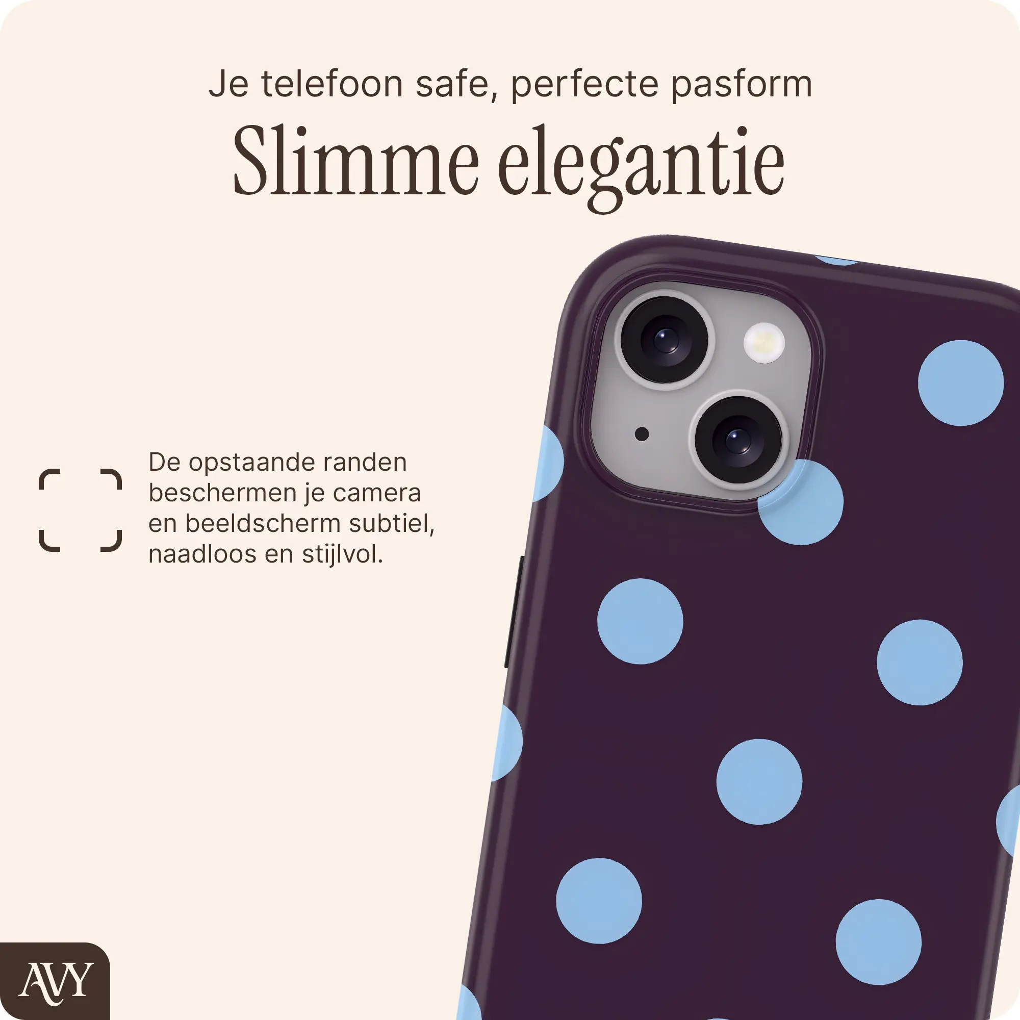 AVY Apple iPhone 15 Hoesje MagSafe Back Cover Blueberry Wine afbeelding 6