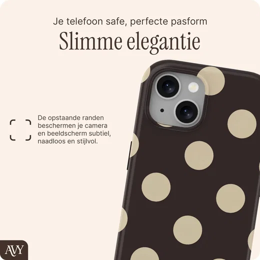 AVY Apple iPhone 15 Hoesje MagSafe Back Cover Tiramisu afbeelding 6