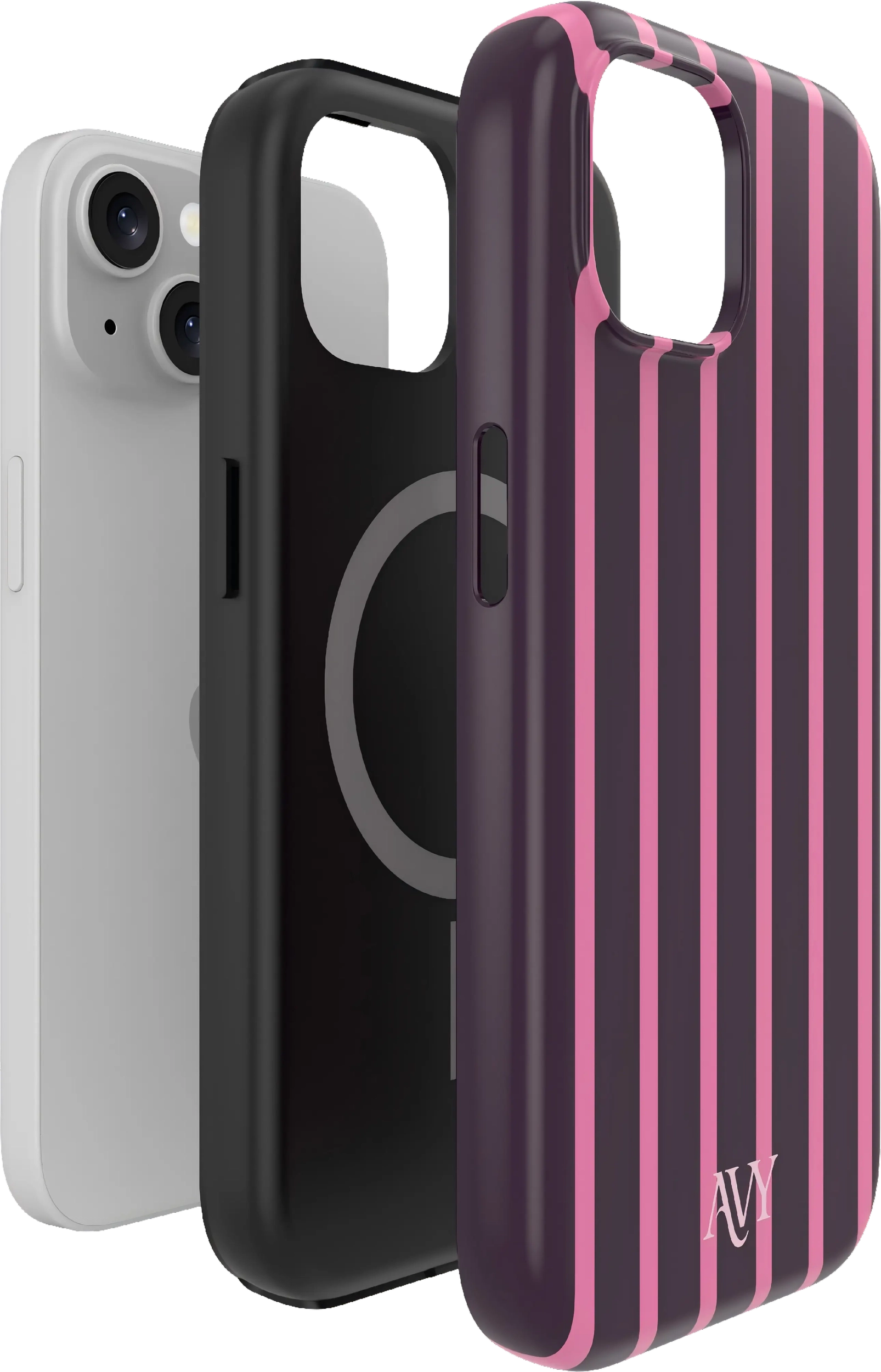 AVY Apple iPhone 15 Hoesje MagSafe Back Cover Cherry Wine afbeelding 9