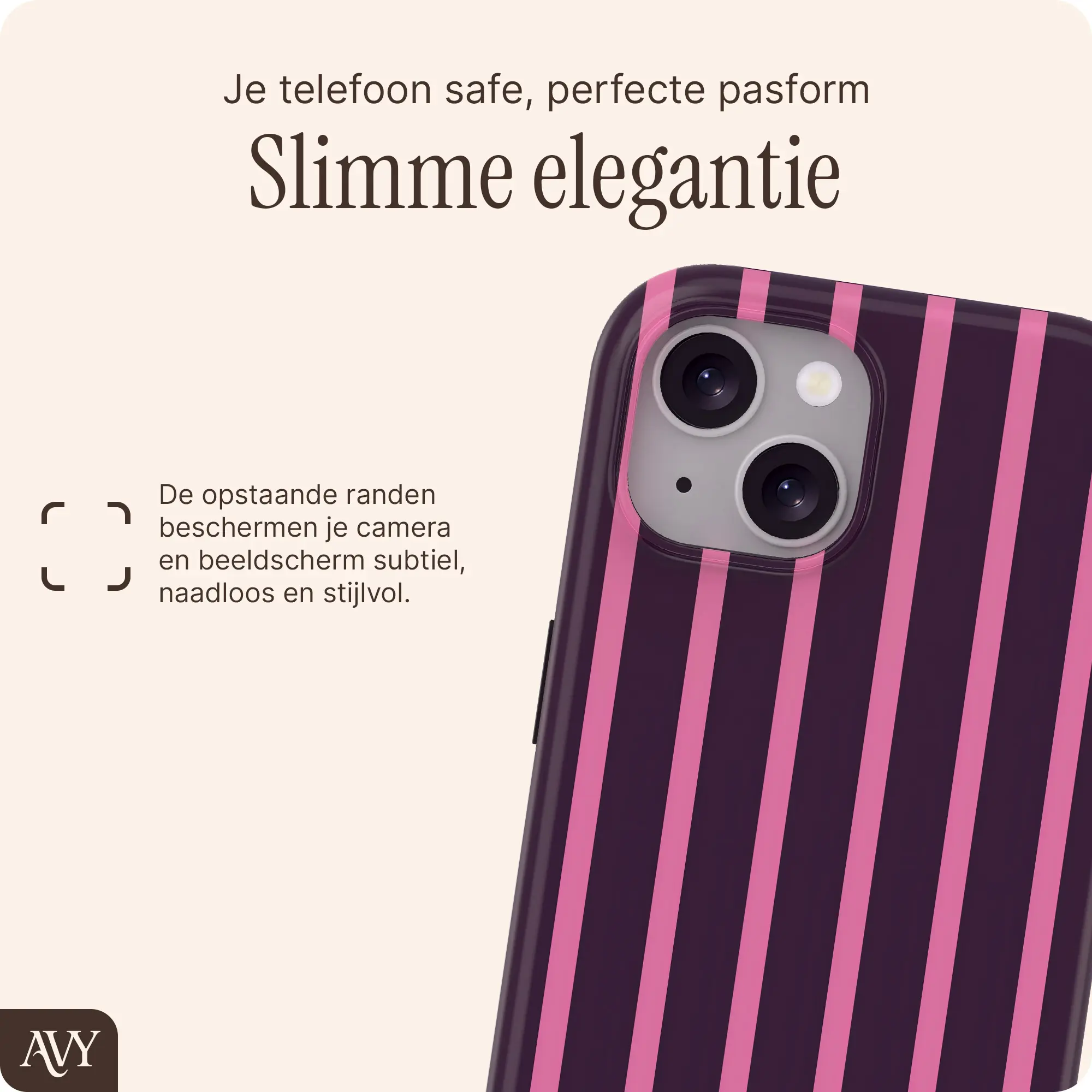 AVY Apple iPhone 15 Hoesje MagSafe Back Cover Cherry Wine afbeelding 6