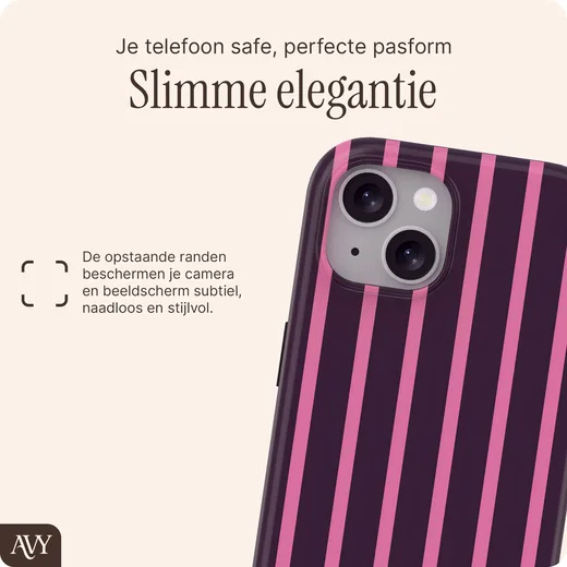 AVY Apple iPhone 15 Hoesje MagSafe Back Cover Cherry Wine afbeelding 6