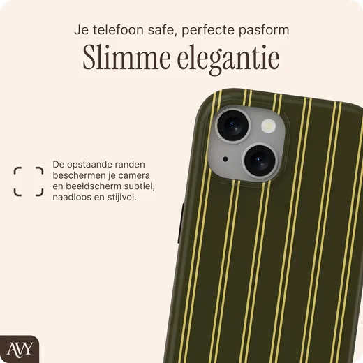 AVY Apple iPhone 15 Hoesje MagSafe Back Cover Martini Olive afbeelding 6