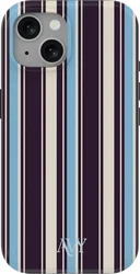 AVY Apple iPhone 15 Hoesje MagSafe Back Cover Oxford Stripe afbeelding