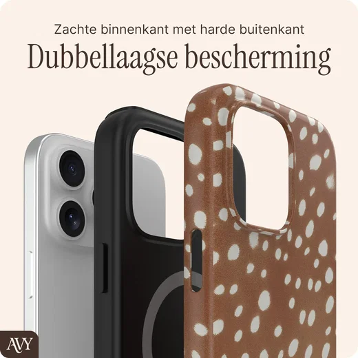 AVY Apple iPhone 15 Pro Hoesje MagSafe Back Cover Bambi afbeelding 2