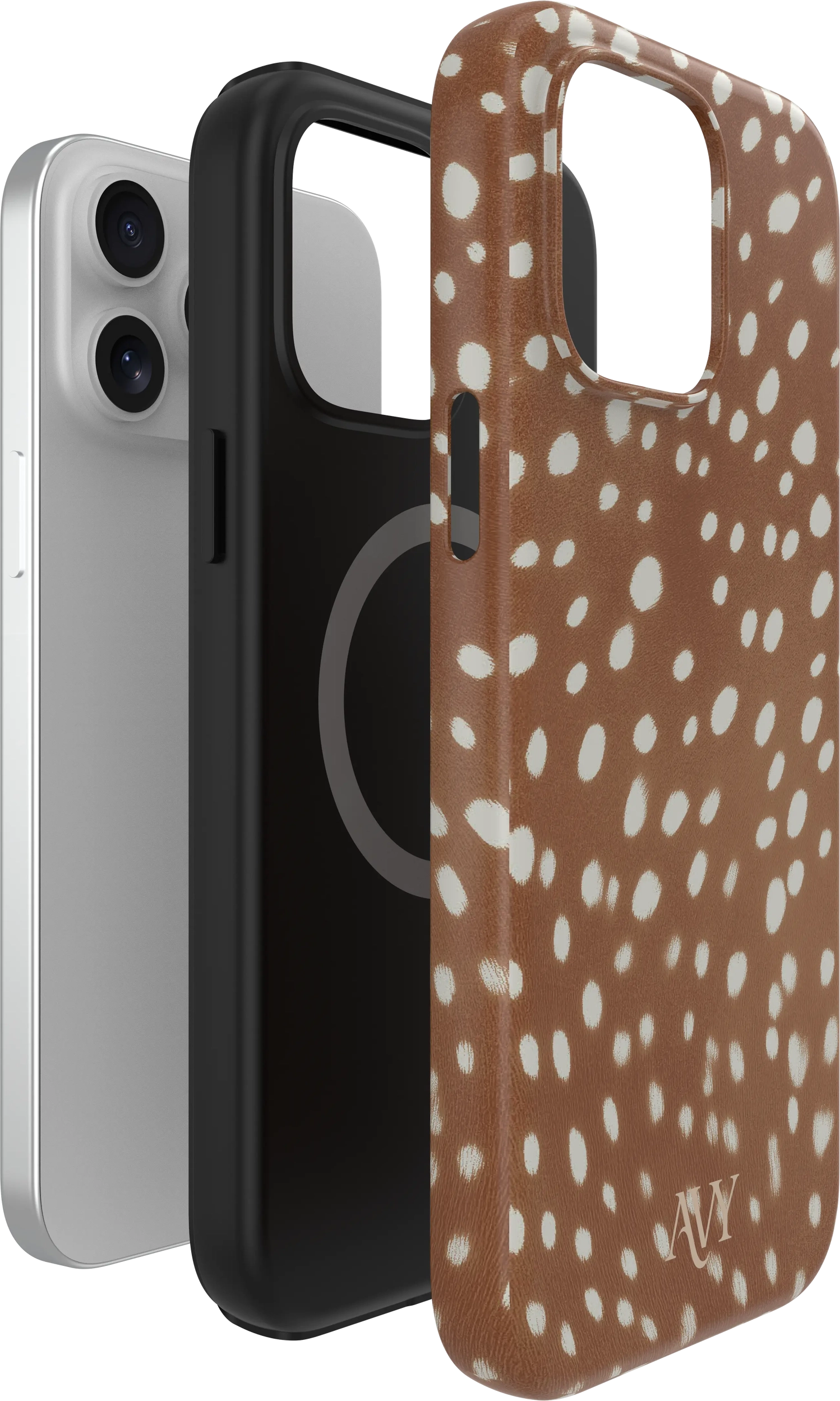 AVY Apple iPhone 15 Pro Hoesje MagSafe Back Cover Bambi afbeelding 9
