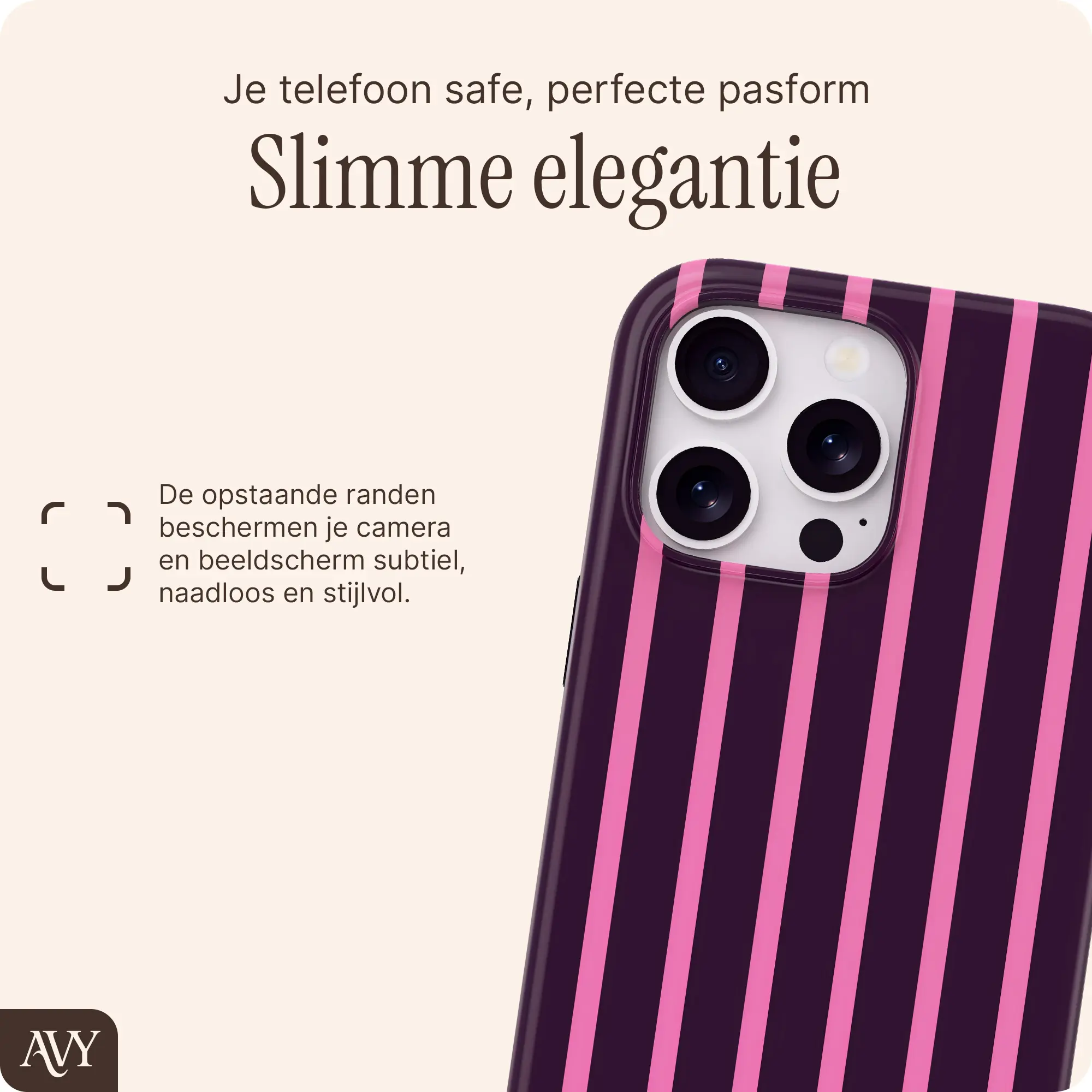 AVY Apple iPhone 15 Pro Hoesje MagSafe Back Cover Cherry Wine afbeelding 6