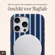 AVY Apple iPhone 15 Pro Hoesje MagSafe Back Cover Blue Society afbeelding 3