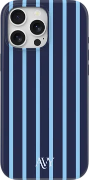 AVY Apple iPhone 15 Pro Hoesje MagSafe Back Cover Blue Society
