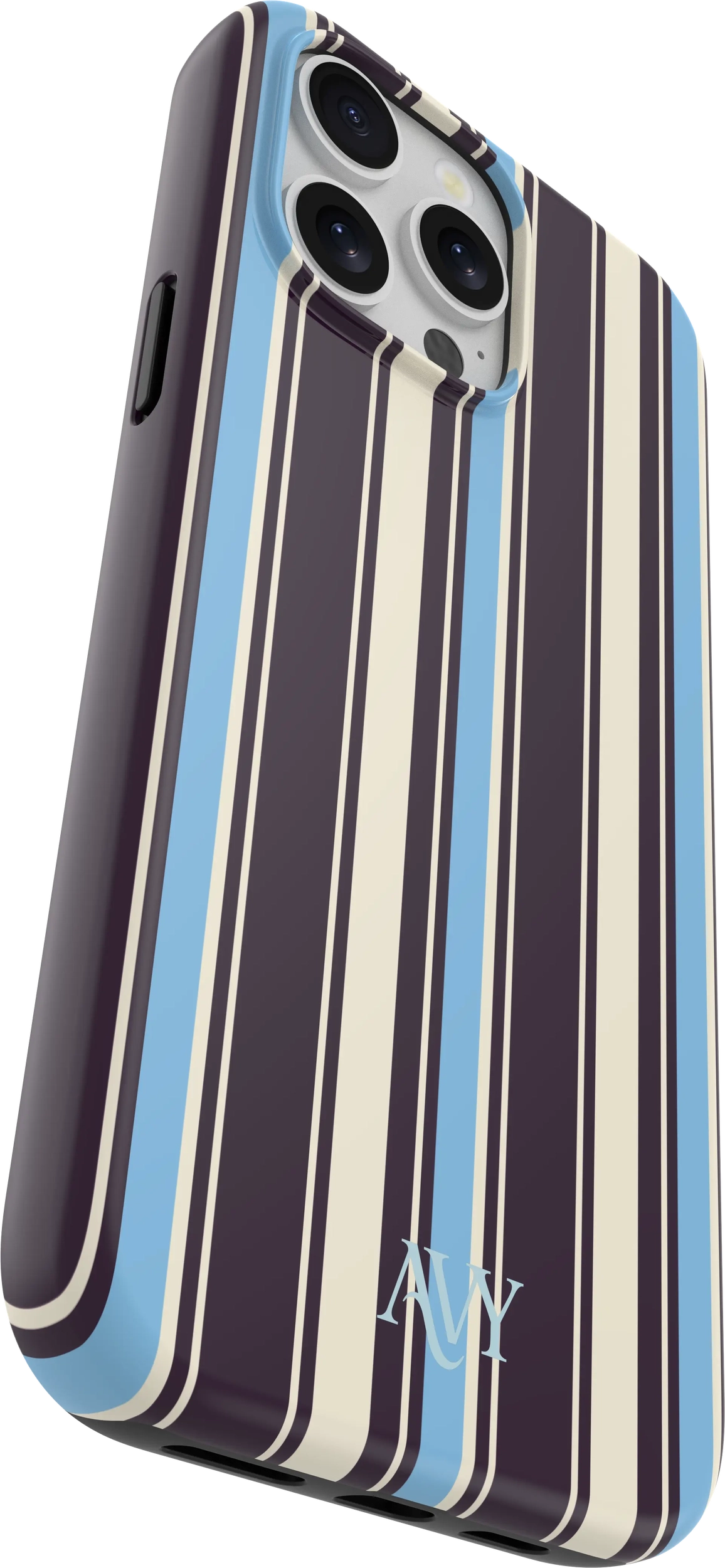 AVY Apple iPhone 15 Pro Hoesje MagSafe Back Cover Oxford Stripe afbeelding 8