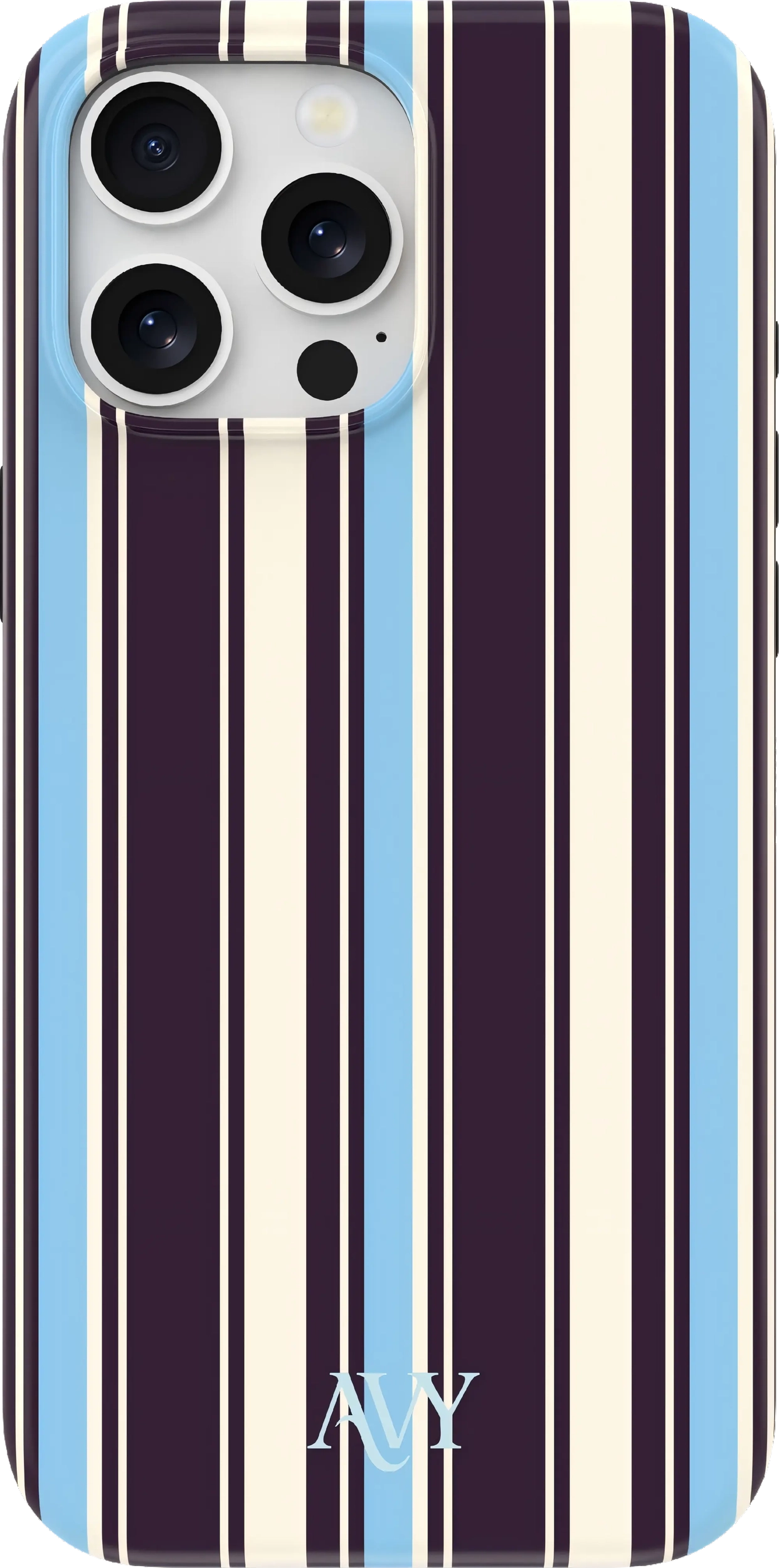 AVY Apple iPhone 15 Pro Hoesje MagSafe Back Cover Oxford Stripe afbeelding 1