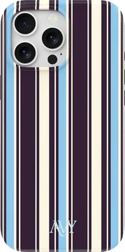 AVY Apple iPhone 15 Pro Hoesje MagSafe Back Cover Oxford Stripe