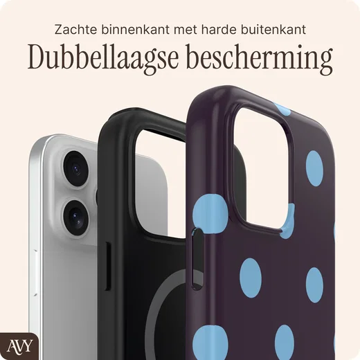 AVY Apple iPhone 15 Pro Max Hoesje MagSafe Back Cover Blueberry Wine afbeelding 2