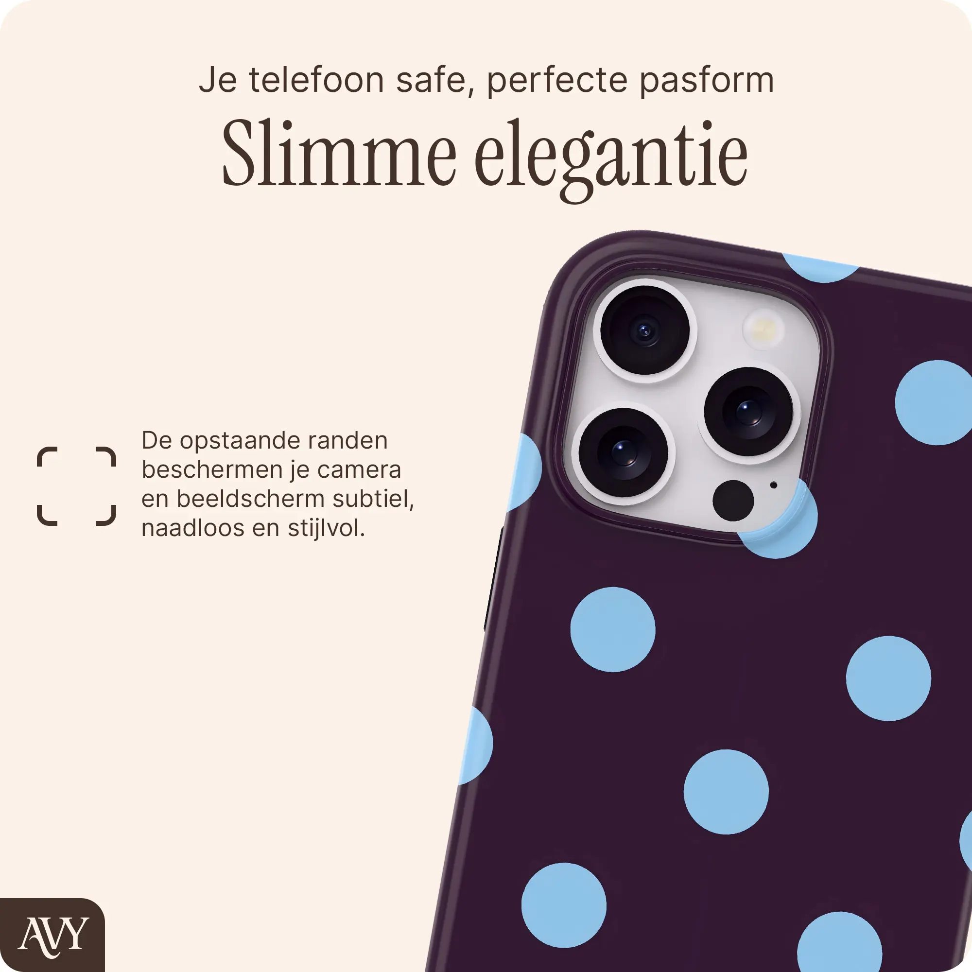 AVY Apple iPhone 15 Pro Max Hoesje MagSafe Back Cover Blueberry Wine afbeelding 6