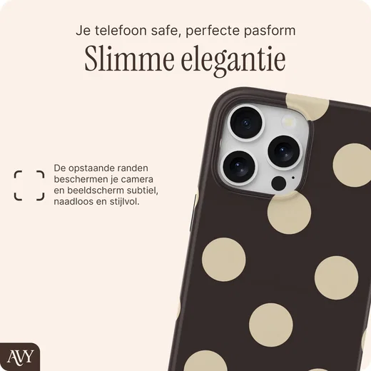 AVY Apple iPhone 15 Pro Max Hoesje MagSafe Back Cover Tiramisu afbeelding 6