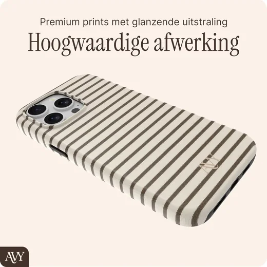 AVY Apple iPhone 15 Pro Max Hoesje MagSafe Back Cover Cafe Creme afbeelding 7