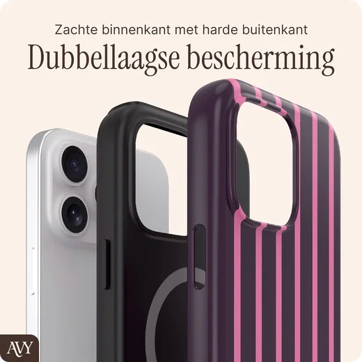 AVY Apple iPhone 15 Pro Max Hoesje MagSafe Back Cover Cherry Wine afbeelding 2