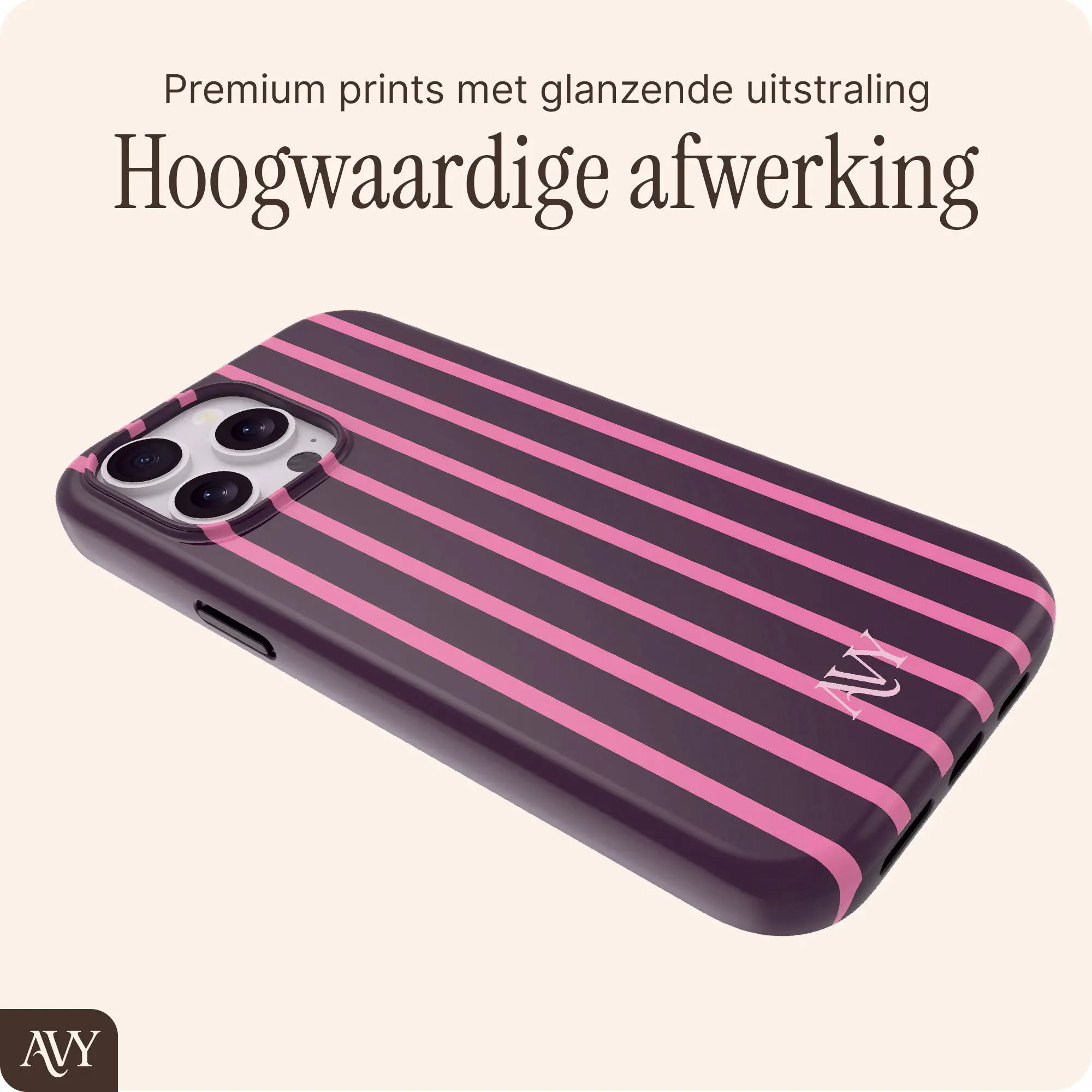 AVY Apple iPhone 15 Pro Max Hoesje MagSafe Back Cover Cherry Wine afbeelding 7