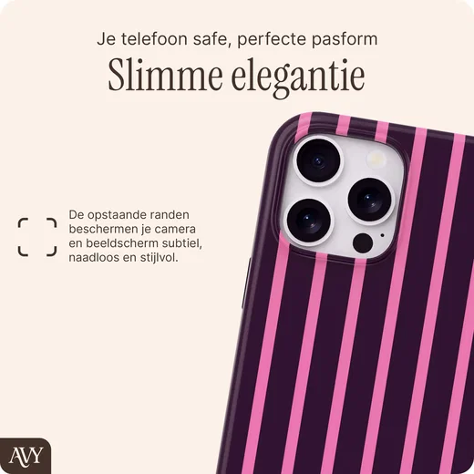 AVY Apple iPhone 15 Pro Max Hoesje MagSafe Back Cover Cherry Wine afbeelding 6