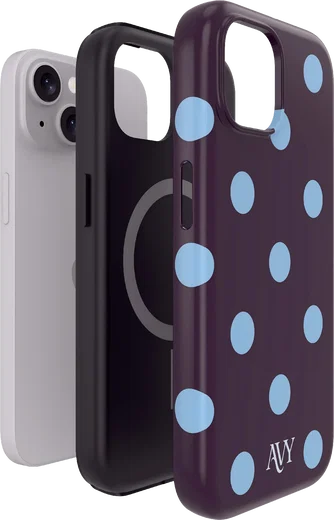 AVY Apple iPhone 14 / 13 Hoesje MagSafe Back Cover Blueberry Wine afbeelding 9