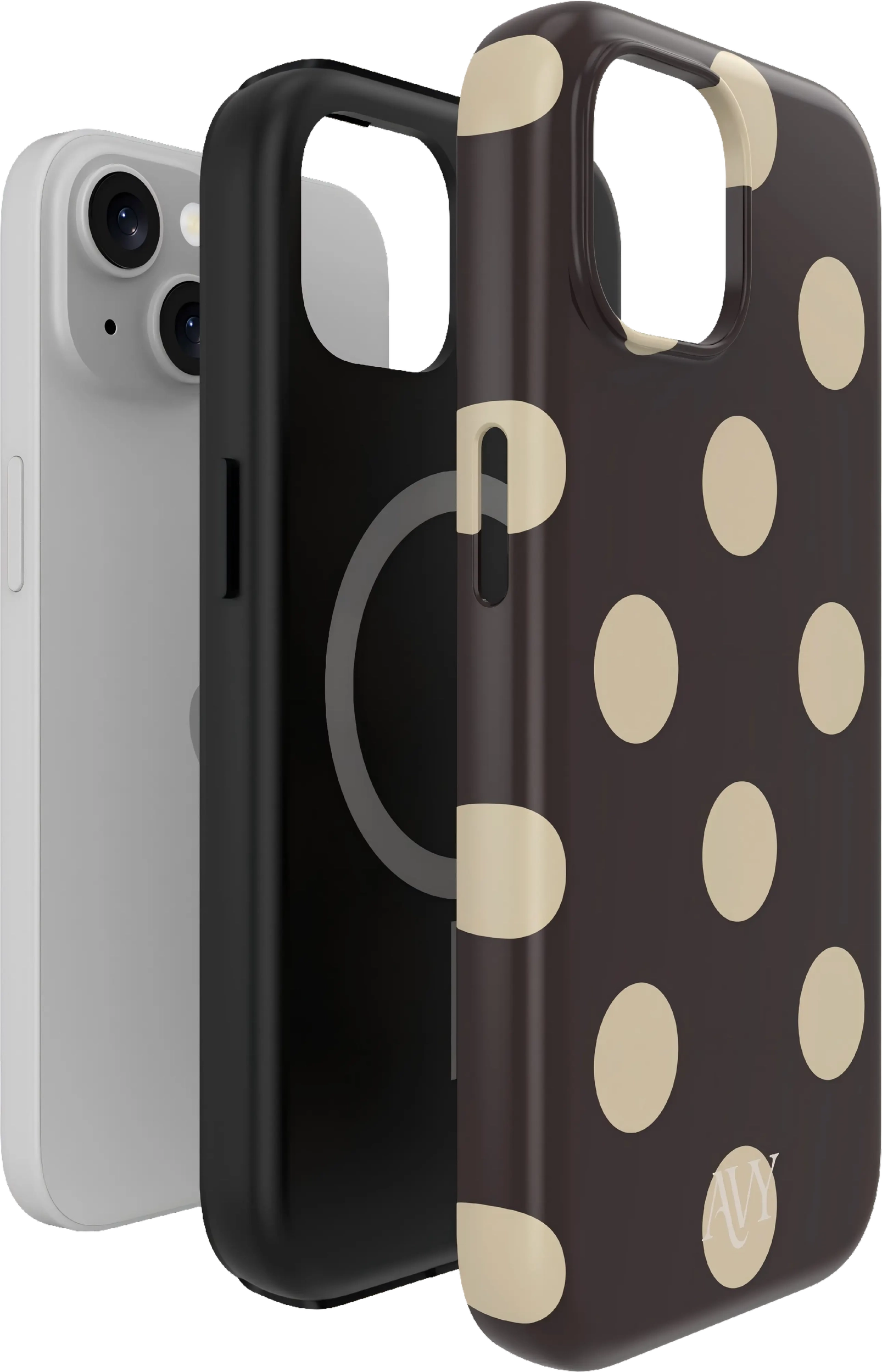 AVY Apple iPhone 14 / 13 Hoesje MagSafe Back Cover Tiramisu afbeelding 9