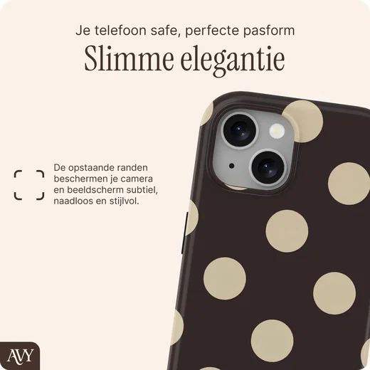 AVY Apple iPhone 14 / 13 Hoesje MagSafe Back Cover Tiramisu afbeelding 6