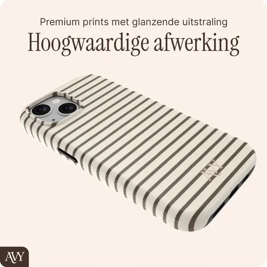 AVY Apple iPhone 14 / 13 Hoesje MagSafe Back Cover Cafe Creme afbeelding 7