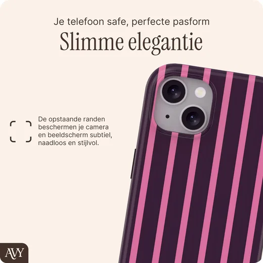 AVY Apple iPhone 14 / 13 Hoesje MagSafe Back Cover Cherry Wine afbeelding 6