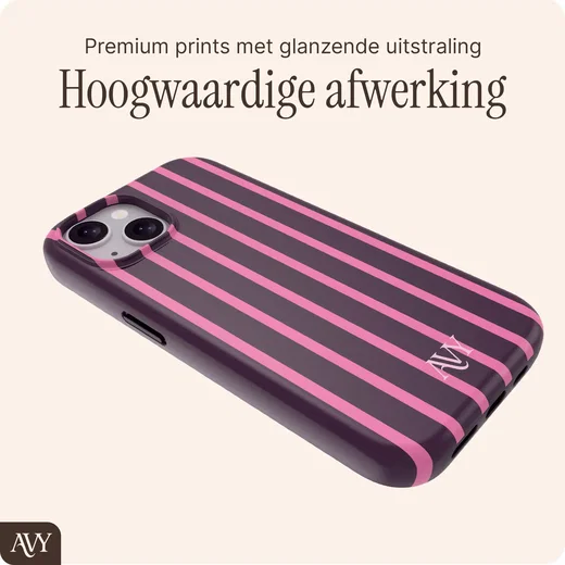 AVY Apple iPhone 14 / 13 Hoesje MagSafe Back Cover Cherry Wine afbeelding 7