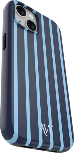AVY Apple iPhone 14 / 13 Hoesje MagSafe Back Cover Blue Society afbeelding 8