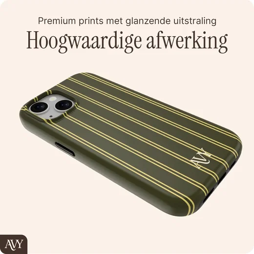 AVY Apple iPhone 14 / 13 Hoesje MagSafe Back Cover Martini Olive afbeelding 7